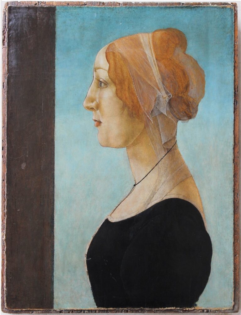 Sandro Botticelli, Ritratto di donna, 1485 - Private Collection, Bruxelles