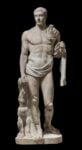 Statua di cacciatore con cane, 253-260 d.C. - Villa Doria Pamphili, Roma - © Foto di Zeno Colantoni