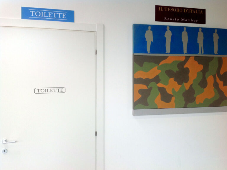 Tesori d'Italia al Padiglione Eataly di Expo 2015 - Renato Mambor e la toilette