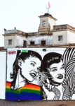 diamond Roma, c’è anche la street art al Pride Park dell’Ex Mattatoio. Aspettando il corteo, il festival lgbt accoglie tre murales contro l’omofobia