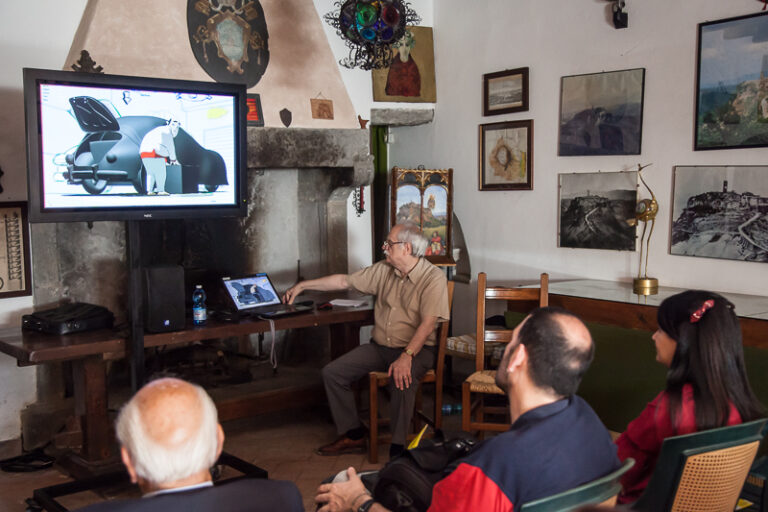 Civita Bagnoregio Meeting internazionale dei disegnatori che salvano il mondo 03 Civita Bagnoregio ospita un meeting di disegnatori da tutto il mondo. Workshop, proiezioni e incontri nella “città incantata” che ha ispirato Hayao Myazaki