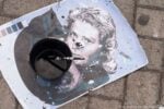 Diavù Ingrid Bergman Ossigeno Festival Roma 2015 bozzetto Se Ingrid Bergman torna sulle scalinate di Roma. Street art che cita il cinema, ripensando angoli di quartieri. Un progetto di David Vecchiato