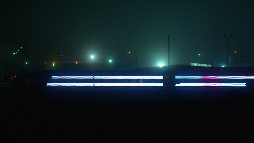 Doug Aitken's LED train artwork in Station to Station