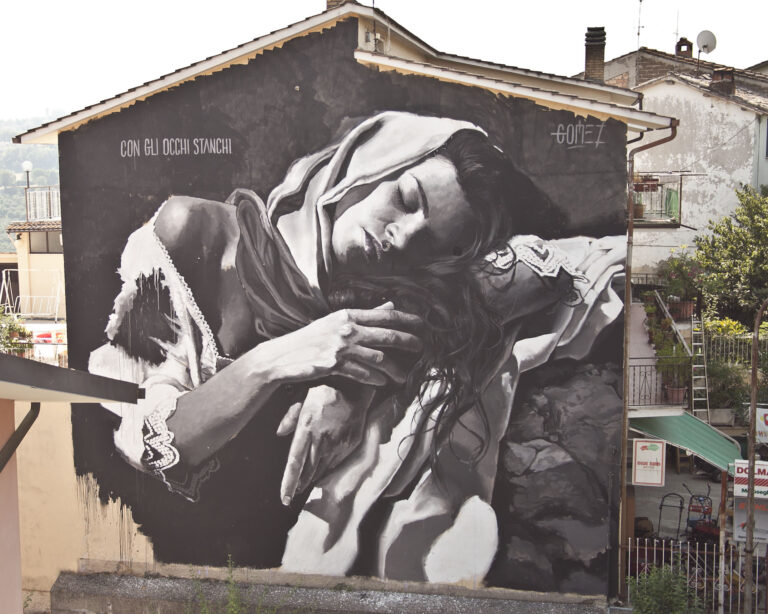 Gomez Pubblica 2015 3 La street art va in provincia. Le foto dei primi murales di Pubblica, nuovo festival promosso da Kill The Pig a Selci, vicino Rieti