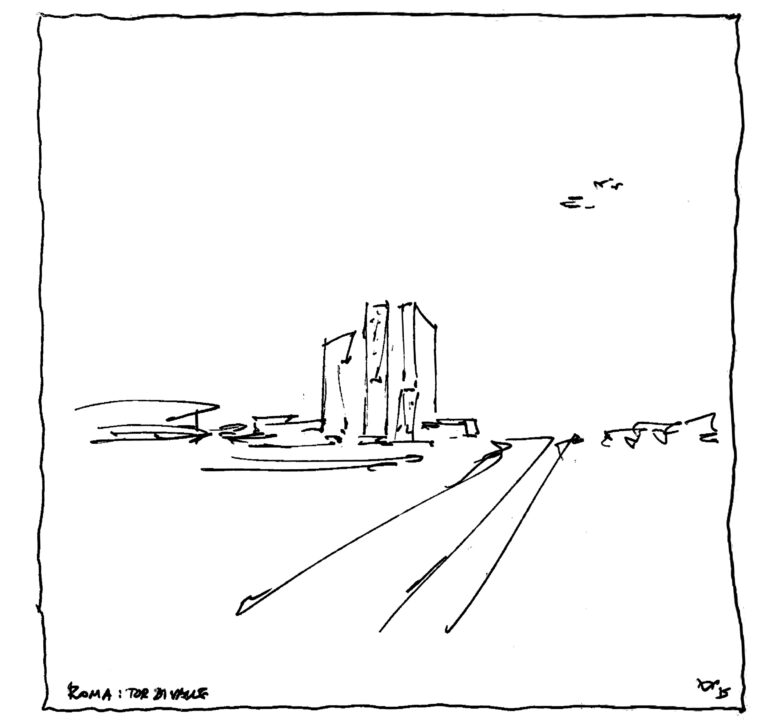 Il progetto per le tre torri di Daniel Libeskind a Roma 61 Ecco come saranno le tre torri di Daniel Libeskind per il nuovo stadio della Roma. In esclusiva su Artribune alcuni render e gli schizzi dell'architetto