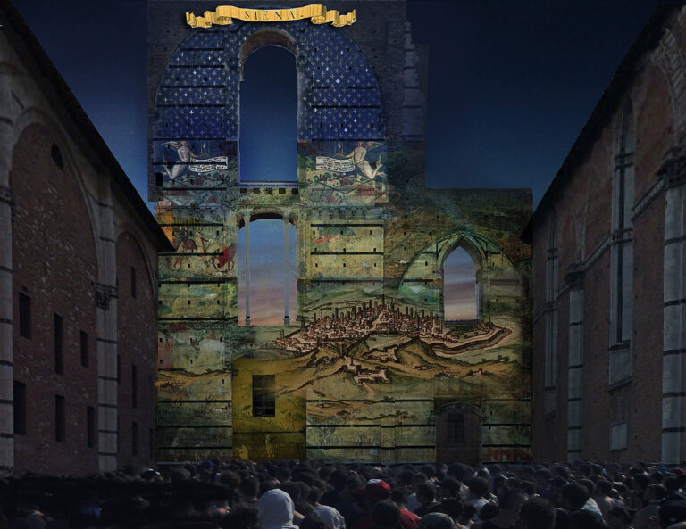 La Divina Bellezza Siena 2015 3 La Divina Bellezza di Siena. Un’estate di video mapping sulla facciata del Duomo