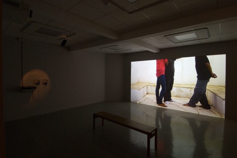 Uriel Orlow, Unmade Film. The Staging - John Hansard Gallery, Southampton, 2015 - photo Stephen Shrimpton