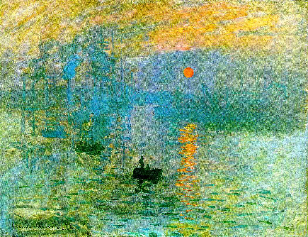 Claude Monet, Impression, soleil levant, 1872, olio su tela, 48×63 cm. Musée Marmottan Monet, Parigi
