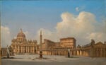 Ippolito Caffi, Roma. Piazza San Pietro, 1856 - Venezia, Fondazione Musei Civici di Venezia-Galleria Internazionale d’Arte Moderna di Ca’ Pesaro