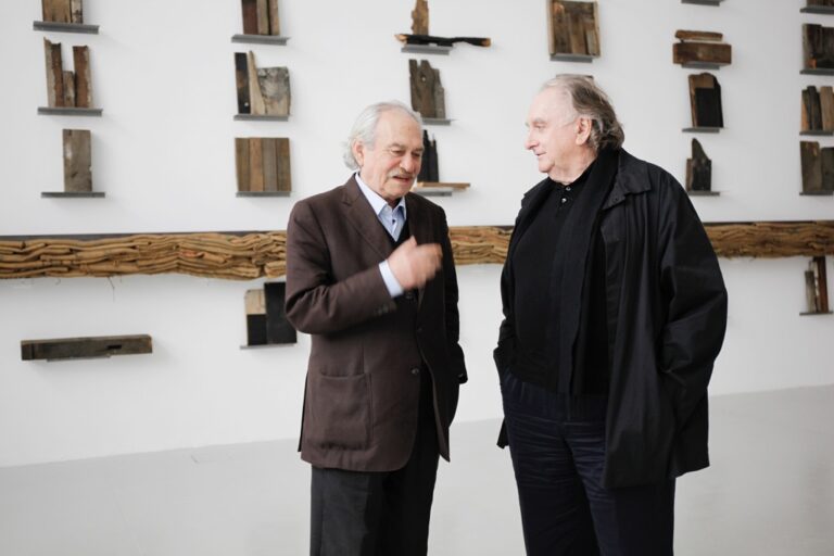 Jannis Kounellis, Urs Raussmüller - photo Fabio Fabbrini ® 2015 Raussmüller Collection