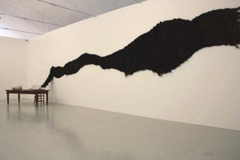 Jannis Kounellis - veduta della msotra presso la Galleria Christian Stein, 2015