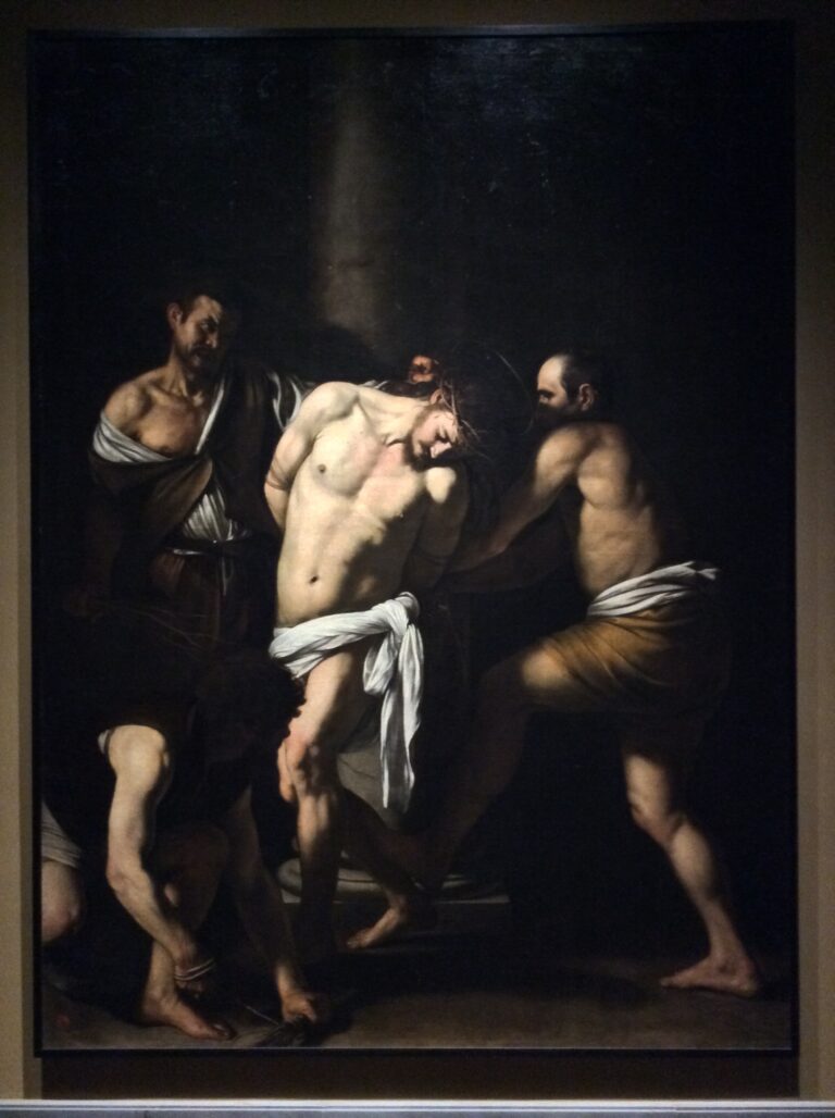 La Flagellazione di Caravaggio al Museo di Capodimonte Napoli e1439947023381 Burriana / 4. Viaggio in Italia sulle tracce di Alberto Burri. Verso la Sicilia, tappe a Roma e a Napoli. Ricordando il “lungimirante” Umberto Terracini...