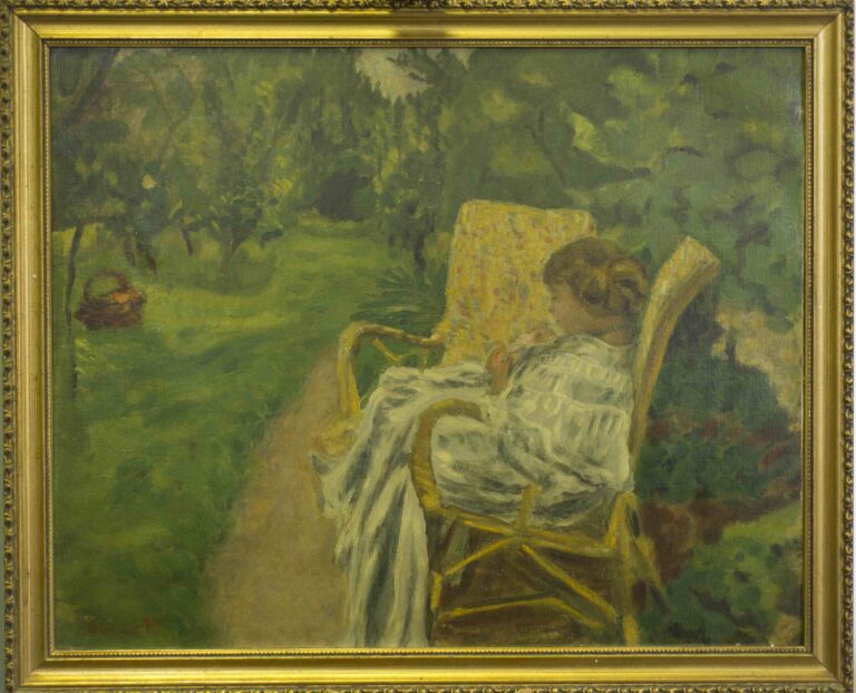 Pierre Bonnard, Fanciulla seduta in giardino