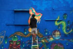 Eder Muniz. Wall Therapy 2015. Rochester NY photo © Jaime Rojo Street art come terapia. A Rochester, negli USA, il festival Wall/Therapy ha regalato alla comunità 14 nuovi murales. Un lungo racconto fantastico