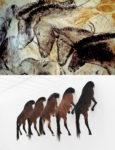 Fenotipi adattati – Pitture rupestri della Grotta di Chauvet; Maurizio Cattelan