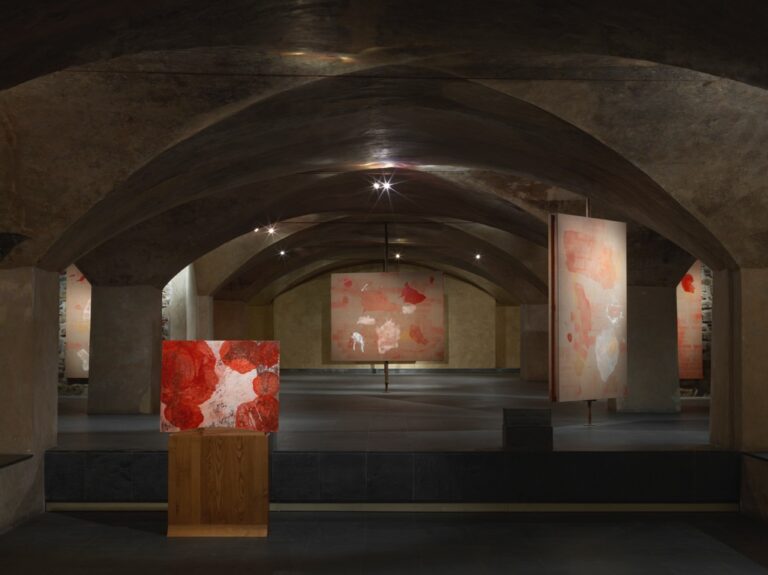 Fredrik Vaerslev - Untitled - veduta della mostra presso il Museo Marino Marini, Firenze 2015 - photo Dario Lasagni