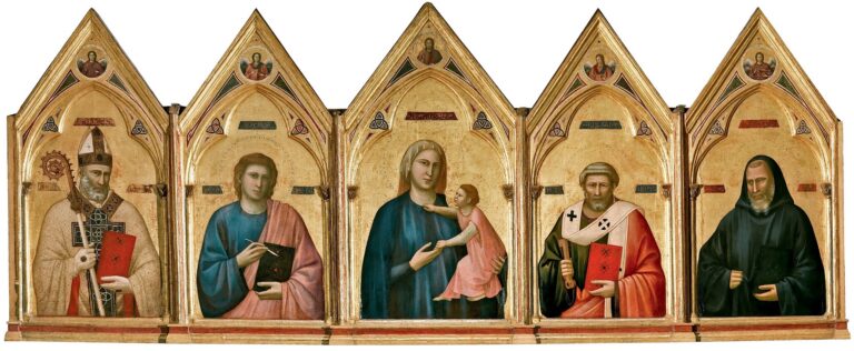 Giotto, Polittico di Badia, 1295-1300 - dalla Chiesa di Badia (Firenze) - Firenze, Galleria degli Uffizi - Gabinetto Fotografico Antonio Quattrone