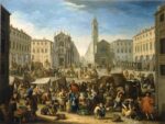 Giovanni Michele Graneri - Mercato in piazza San Carlo - mostra Orti del Paradiso - Il Filatoio, Caraglio