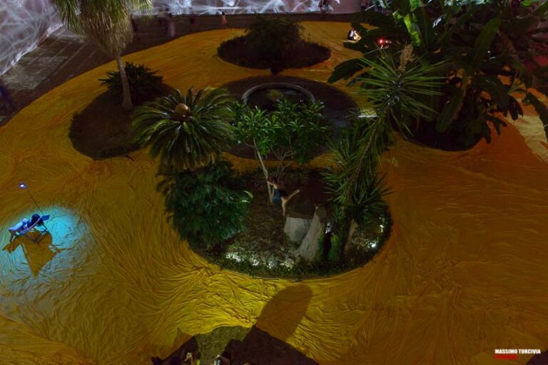I landscape Albergo delle povere Palermo ph. Massimo Torcivia 11 Paesaggi multimediali al Reale Albergo delle Povere. Notte d’incanto a Palermo con I Landscape: suggestioni teatrali e luminose, valorizzando un bene monumentale