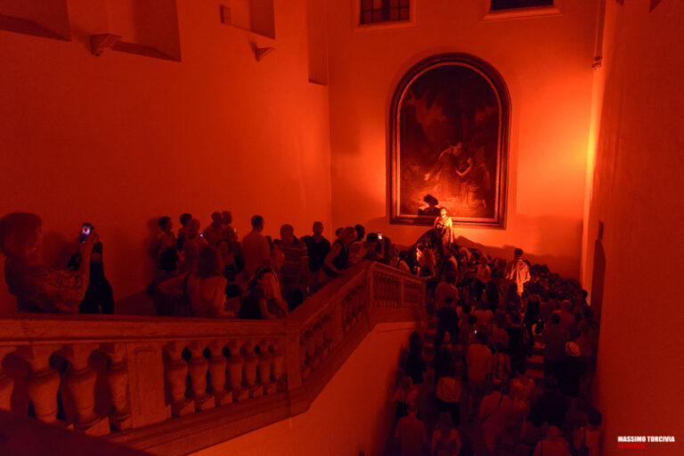 I landscape Albergo delle povere Palermo ph. Massimo Torcivia Paesaggi multimediali al Reale Albergo delle Povere. Notte d’incanto a Palermo con I Landscape: suggestioni teatrali e luminose, valorizzando un bene monumentale