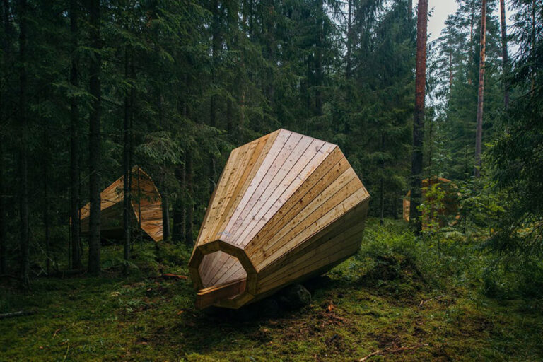 I megafoni progettati dagli studenti della studenti della Estonian Academy of Arts ph. Tonu Tunnel 4 La natura in versione unplugged. In Estonia, studenti di architettura progettano un enorme megafono che amplifica i suoni della foresta.