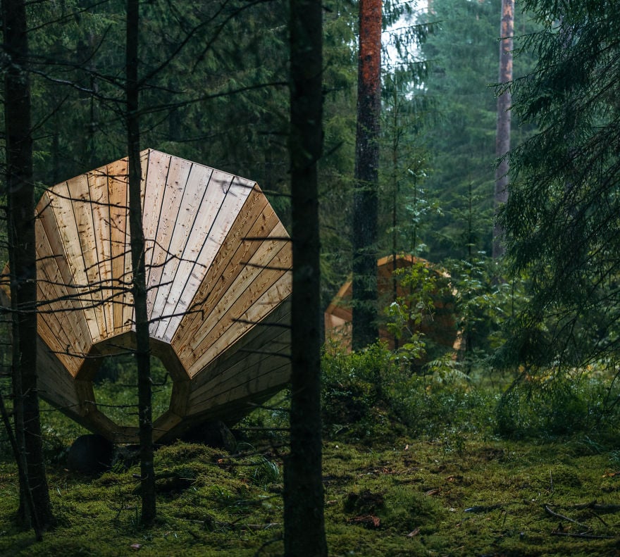 La natura in versione unplugged. In Estonia, studenti di architettura progettano un enorme megafono che amplifica i suoni della foresta.
