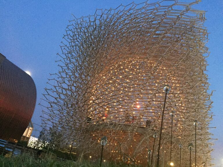 Il padiglione del Regno Unito allExpo di Milano foto Anna Mattioli È l’alveare del Regno Unito il più bel padiglione dell'Expo di Milano. Primo nel Premio Architetture Expo2015, mentre menzioni vanno a Brasile, Cile e Marocco