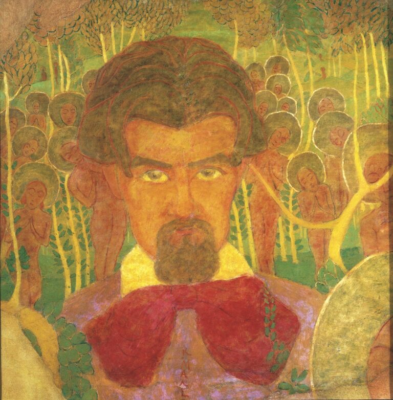 Kazimir Malevič Studio per affresco. Autoritratto, 1907 Olio su cartone 69,3 x 70 cm Museo di Stato Russo, San Pietroburgo