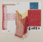 Robert Rauschenberg, Airport (Switchboard), 1974, Rilievo e intaglio su tessuto con aggiunta matita elettromagnetica applicati su tela, 102x104cm