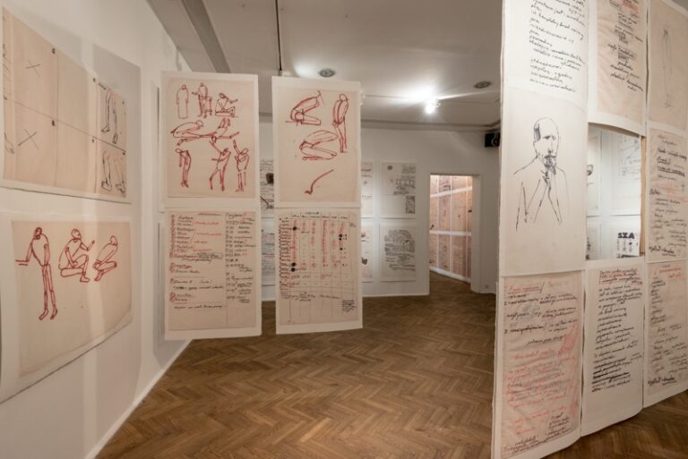 Tadeusz Kantor – Rough Drafts – veduta della mostra presso la Galleria Foksal, Varsavia 2015 - photo Bartosz Górka