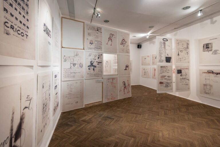 Tadeusz Kantor – Rough Drafts – veduta della mostra presso la Galleria Foksal, Varsavia 2015 - photo Bartosz Górka