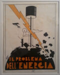 Osvaldo Barbieri detto BOT, Il problema dell'energia in Italia, s.d. 1942, china e acquerello su carta, 24x17,5 cm