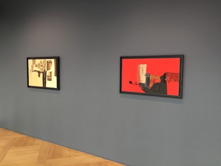 Alberto Burri Mazzoleni Londra 01 A celebrare Burri a Londra ci pensa Mazzoleni. Ecco le immagini dalla preview della retrospettiva di stampo museale nella galleria di Albemarle Street