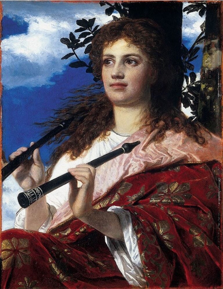 Arnold Böcklin, La musa di Anacreonte, 1873 - Aargauer Kunsthaus, Aarau