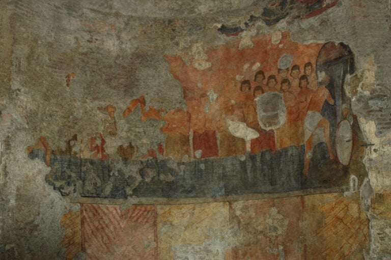 Aula Oratorio dei XL Martiri. Raffigurazione dei Quaranta Martiri di Sebaste all’interno dell’abside Archivio fotografico SS COL Come ai tempi di Domiziano. Riapre al pubblico a Roma la Rampa di accesso alla residenza dell’imperatore, nell'area del Foro Romano: ecco immagini e video