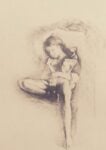 Balthus, Jeune fille assise (recto), 1974 - collezione privata - © Balthus Courtesy Galerie Hopkins, Parigi