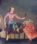 Balthus, Le Chat au miroir II, 1986-89 - collezione privata - © Balthus Londra, collezione privata