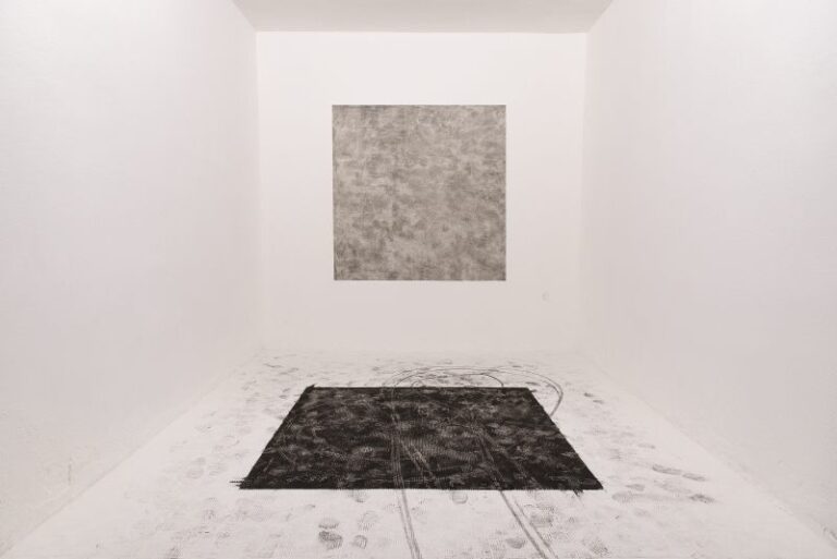 Gaspare – Ash works 2013-2015 – veduta della mostra presso The open box, Milano 2015