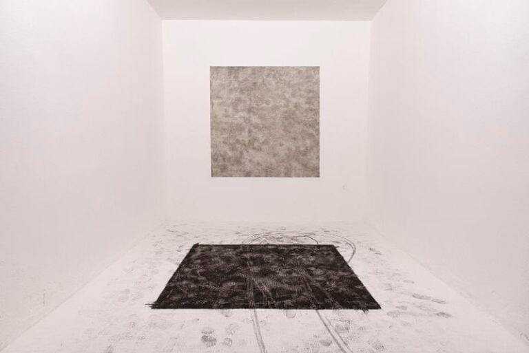 Gaspare – Ash works 2013-2015 – veduta della mostra presso The open box, Milano 2015