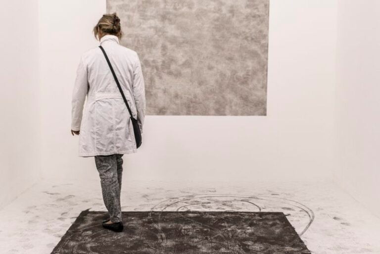 Gaspare – Ash works 2013-2015 – veduta della mostra presso The open box, Milano 2015