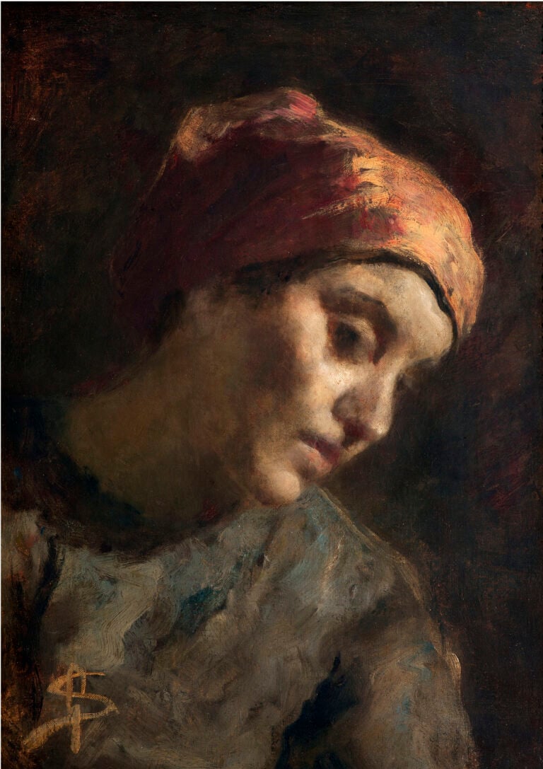 Giovanni Segantini, Ritratto di contadina, 1882-83