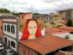 Maria ragazzina da Vangelo secondo Matteo di Pasolini un murale di Klevra a Roma Street art in salsa cattolica. Tre storie recenti