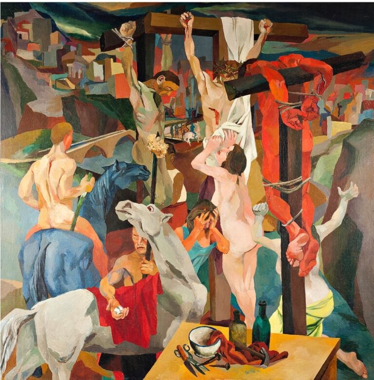 Renato Guttuso, Crocifissione, 1940-41 - Roma, GNAM - Su gentile concessione del Ministero dei Beni e delle Attività Culturali e del Turismo - photo Antonio Idini © Renato Guttuso, by SIAE 2015