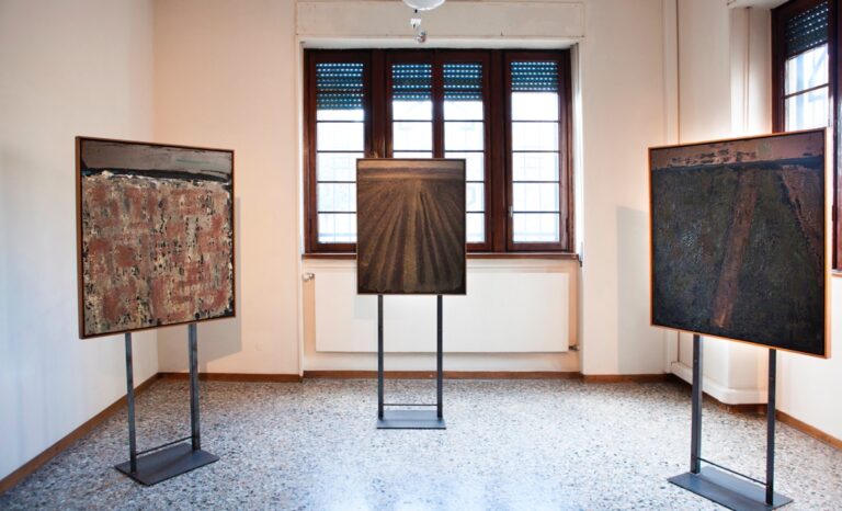 William Congdon – Pianura - veduta della mostra presso Casa Testori, Novate Milanese 2015