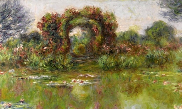 Claude Monet, Bassin aux nymphéas, les rosiers, 1913