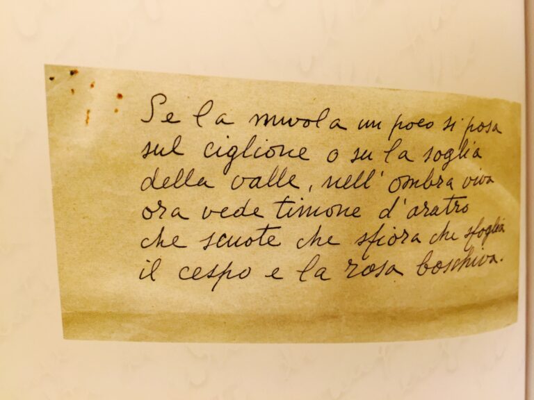 Copia anastatica di una poesia di Lucio Piccolo e1448144192740 Il meridiano della solitudine. Letteratura e nobiltà: un film sul poeta Lucio Piccolo e la Sicilia d’un secolo fa