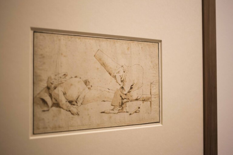 Giambattista Tiepolo, Due pulcinella, Collezione Giuseppe Fiocco