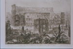 Giovanni Battista Piranesi, Veduta dell’Arco di Costantino e dell’Anfiteatro Flavio, 1750 (1870 circa) - Collezione Fondazione Marco Besso, Roma