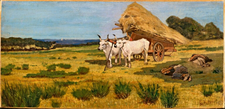 Giovanni Fattori, Riposo in Maremma (Maremma. Siesta), 1870-73 ca. – Collezione privata