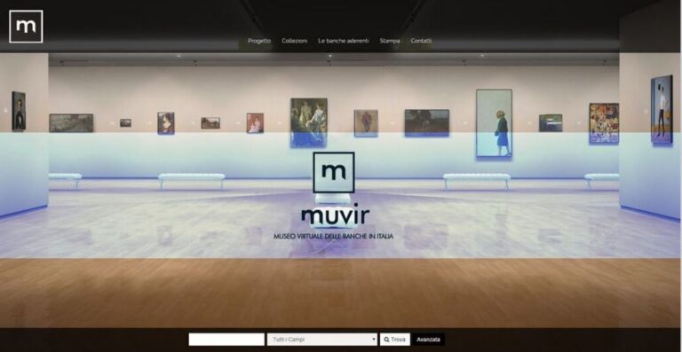 Immagine del sito MuVir con scheda opera MuVir, il Museo Virtuale delle Banche Italiane. Da Caravaggio a Boccioni, a Warhol, presto online il “catalogo” in 3D delle collezioni d'arte bancarie